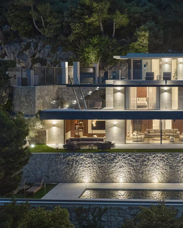 Exceptional villa with panoramic view, pool, spa and hotel services - Villefranche-sur-mer