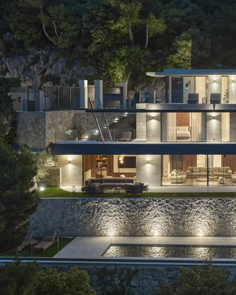 Exceptional villa with panoramic view, pool, spa and hotel services - Villefranche-sur-mer